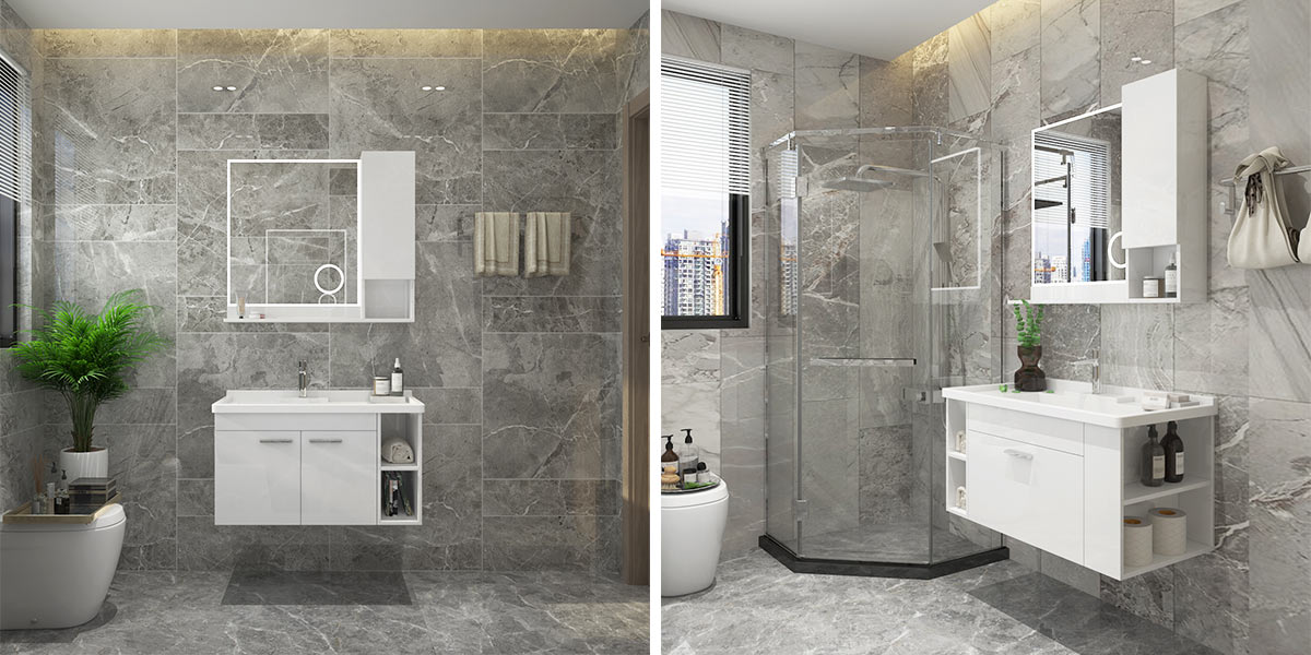 thiết kế bàn trang điểm phòng tắm bathroom vanity Design