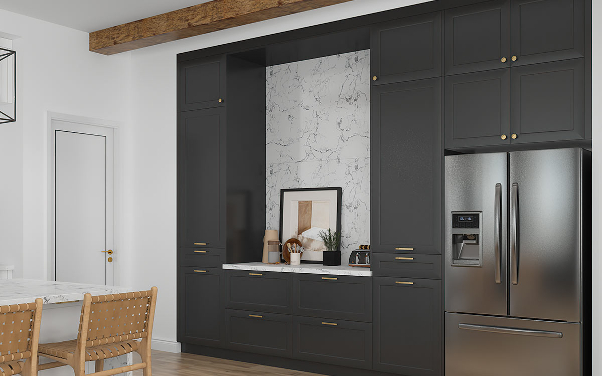 Tủ bếp trang trại hiện đại Modern Tủ bếp trang trại