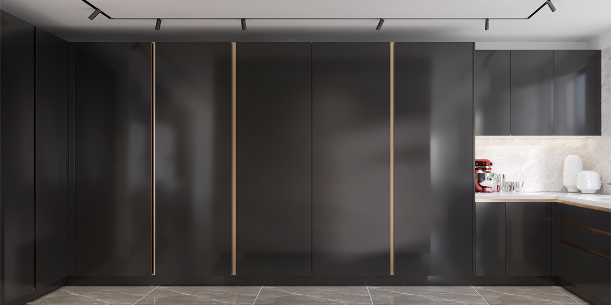 Tủ tối màu cho nhà bếp hiện đại Tủ tối màu cho nhà bếp hiện đại