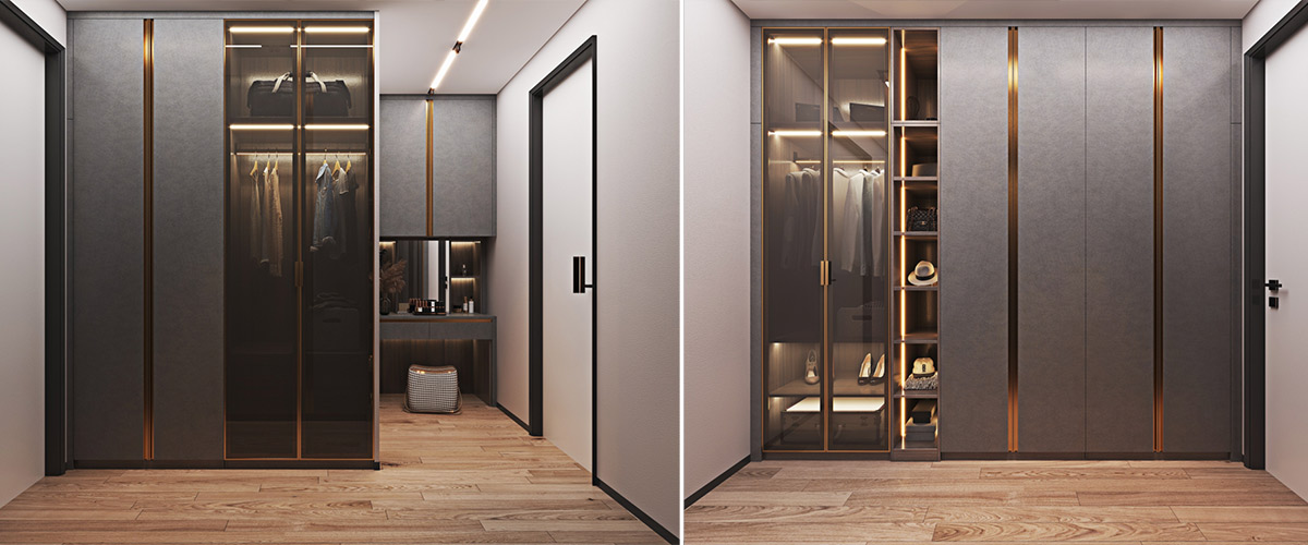 Master bước vào Closet