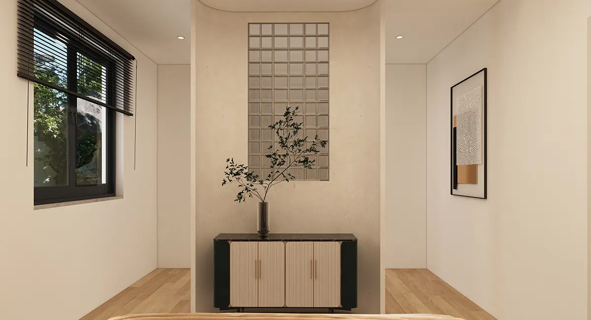 thiết kế phân vùng phòng ngủ