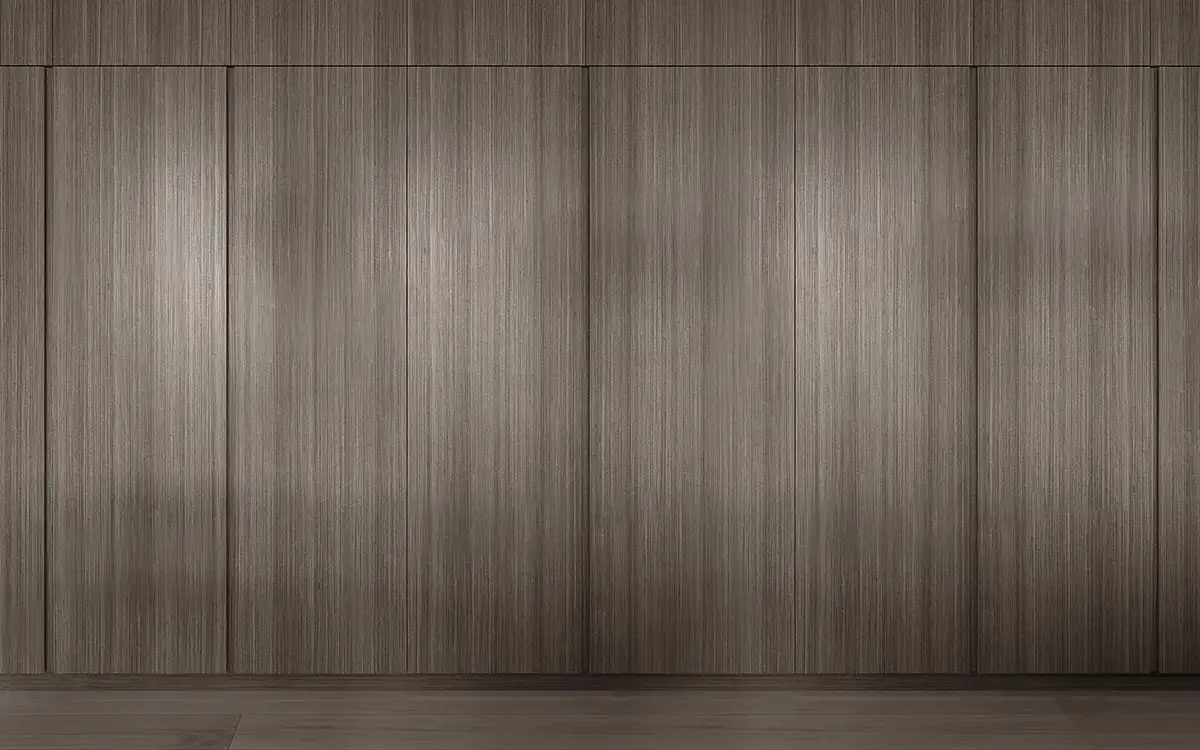Metallic Copper and Grey Stained Kitchen Cabinets