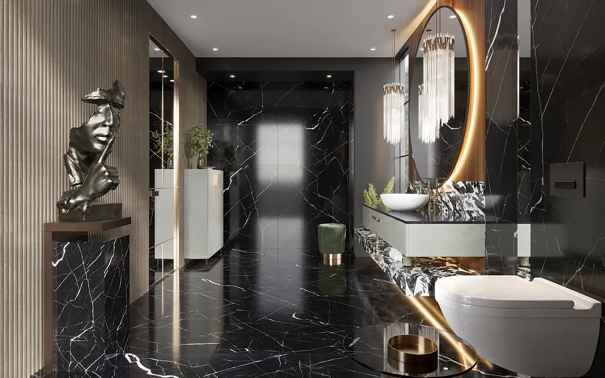 Modern Float Bàn trang điểm có kết cấu Melamine Finish